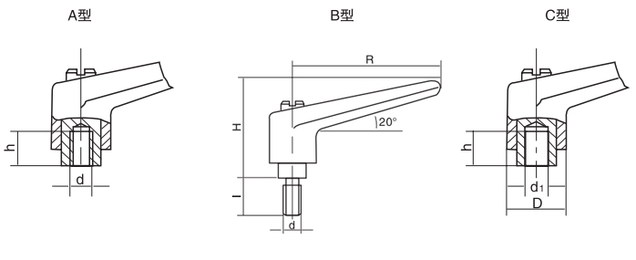 HY8310.12-4可調位緊定手柄結構圖