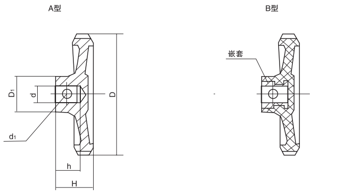 小波紋手輪HY8313.1結構圖