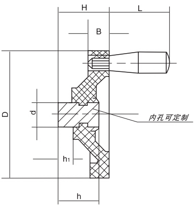 背面波紋手輪HY8313.8-1結構圖