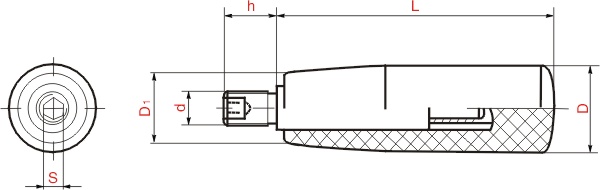 轉動手柄HY8310.5-3結構圖